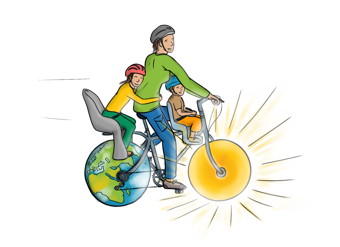 bike earth sun